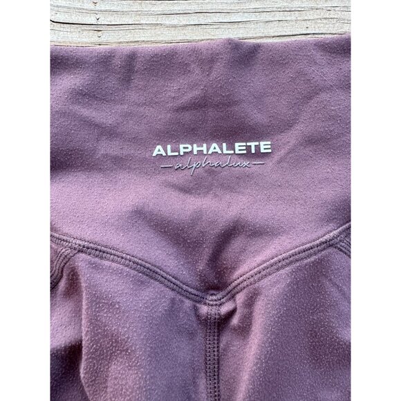 Alphalete‎ Alphalux Leggings Small Purple Side Pockets Women's - Picture 2 of 5
